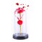 Preserved Rose in Glass Dome with LED Lights Elegant Gift Décor